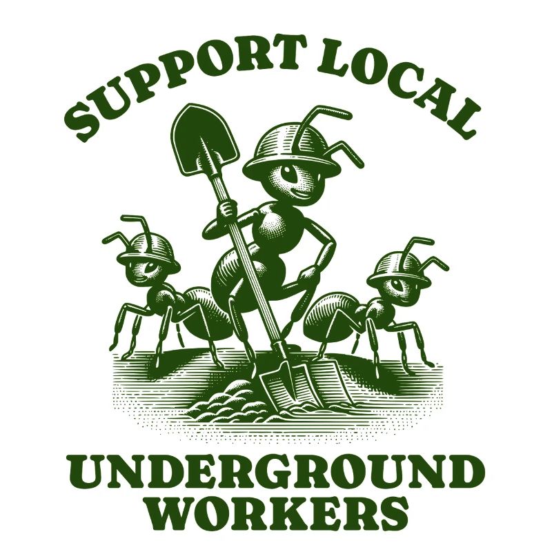 Support Local Underground Workers Lustiges Ant