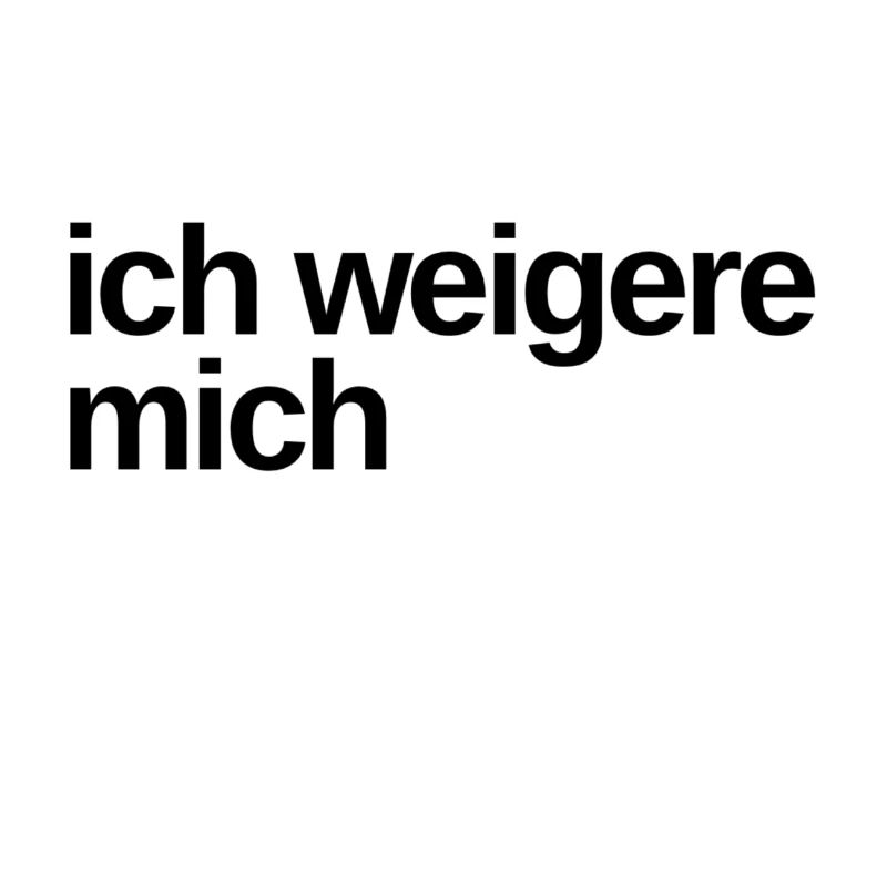 das möchte ich nicht
