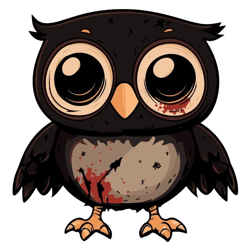 Owl Halloween Comic Funny