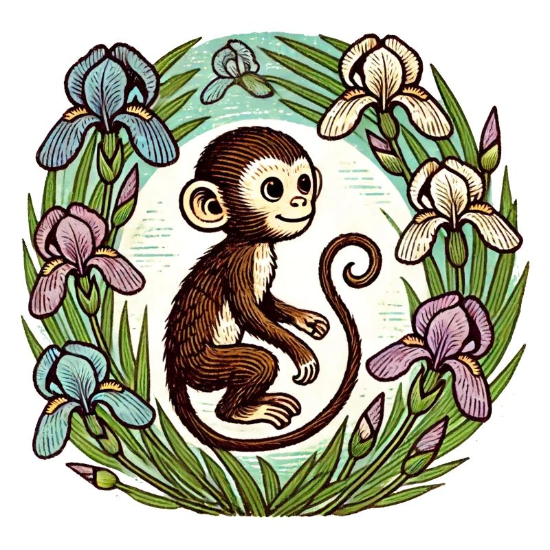 Iris-Affe