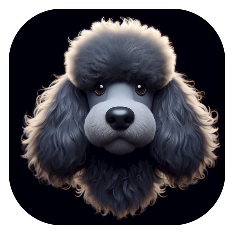 Caniche dans le style d’animation