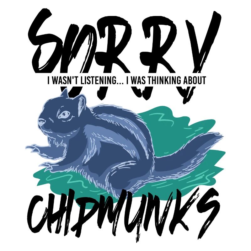 Thinking About Chipmunks Cute Squirrel Forest