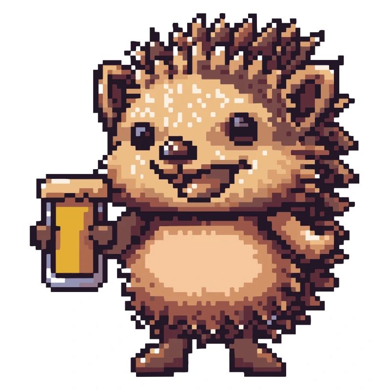 Igel Bier Pixel