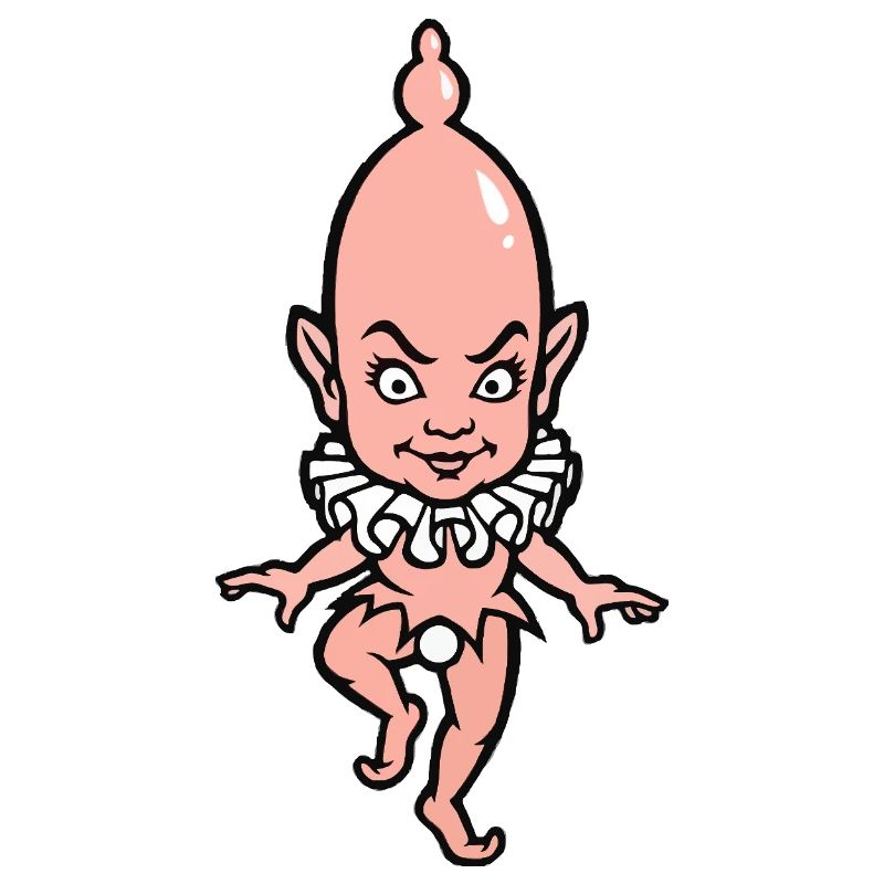 Cute Devil Baby with Collar