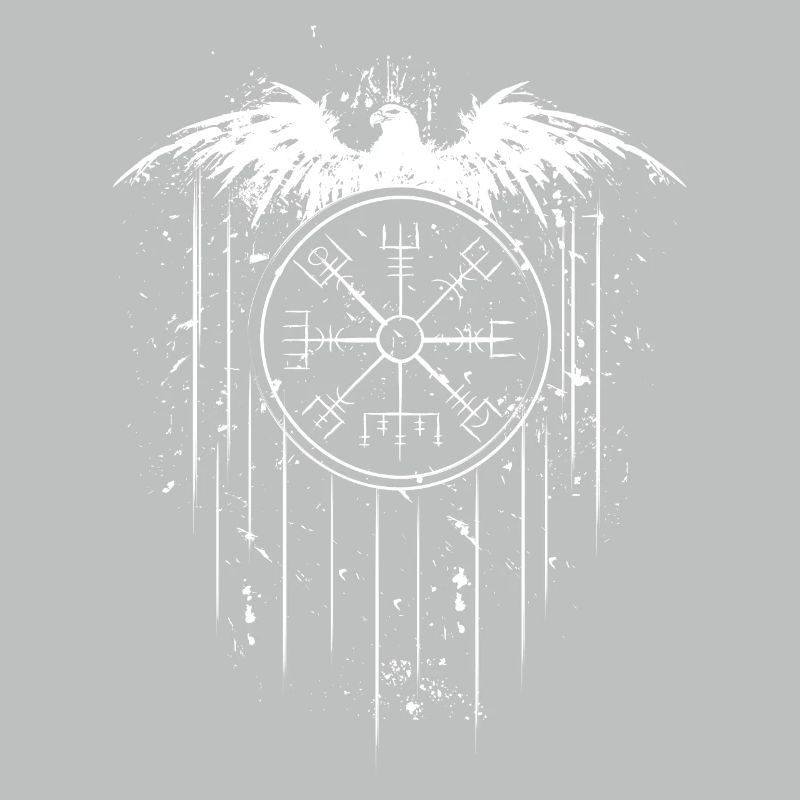 Vegvisir Runic Compass - Eagle Celts Vikings
