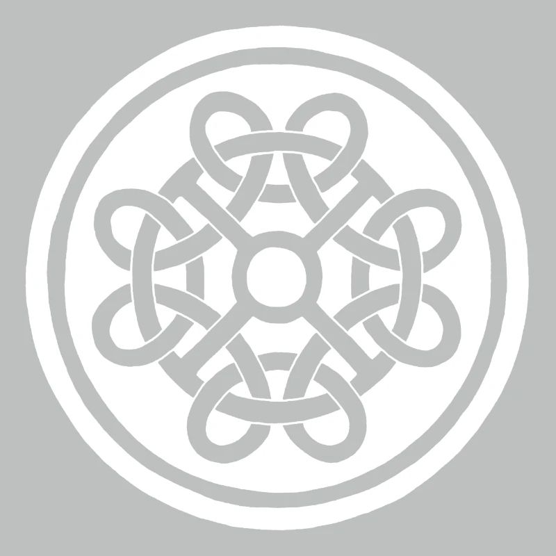 Fleur celte et talisman blanc