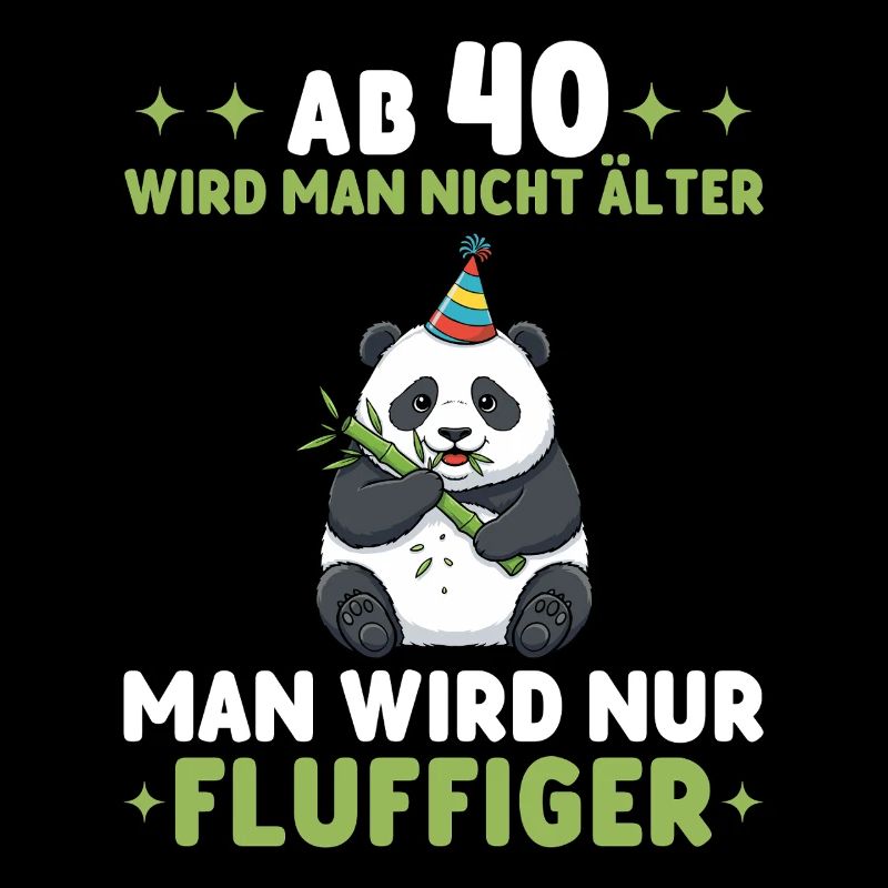 40. Geburtstag Panda - Man wird fluffiger