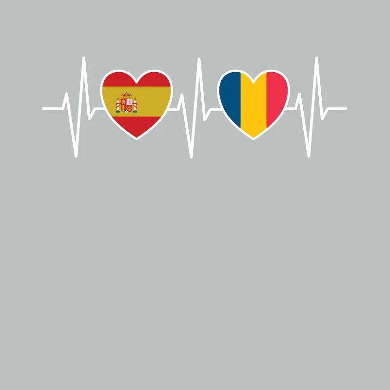 Espagne et Roumanie Drapeau roumain Drapeaux