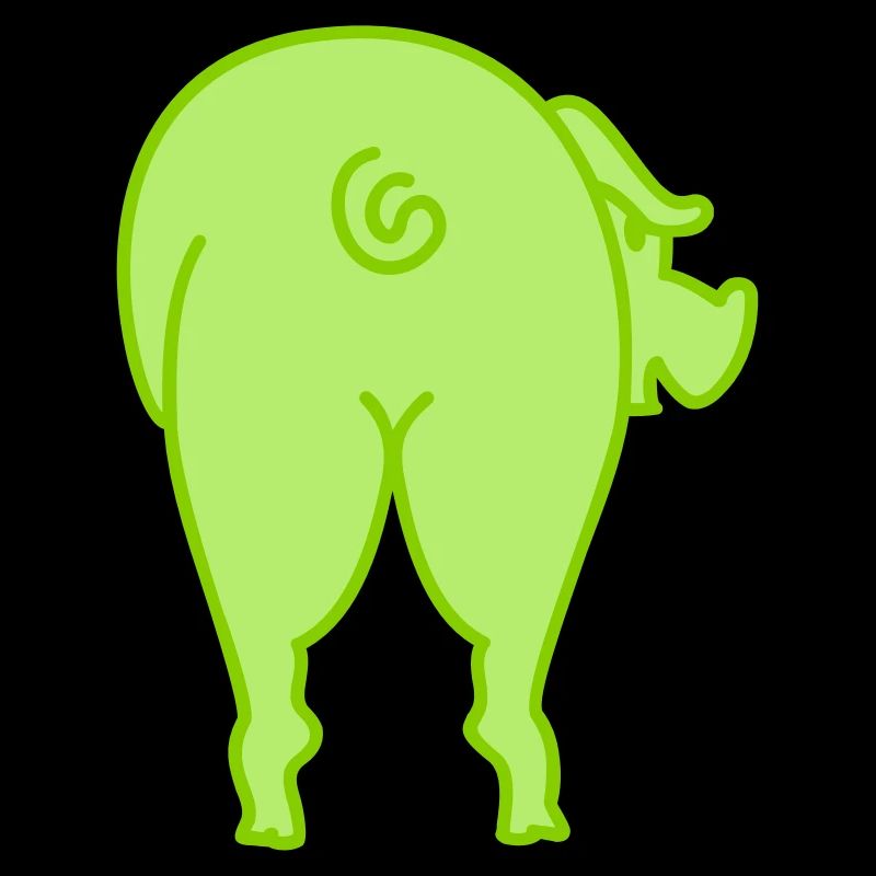 Pig from Behind / Pigs Backside (2c)