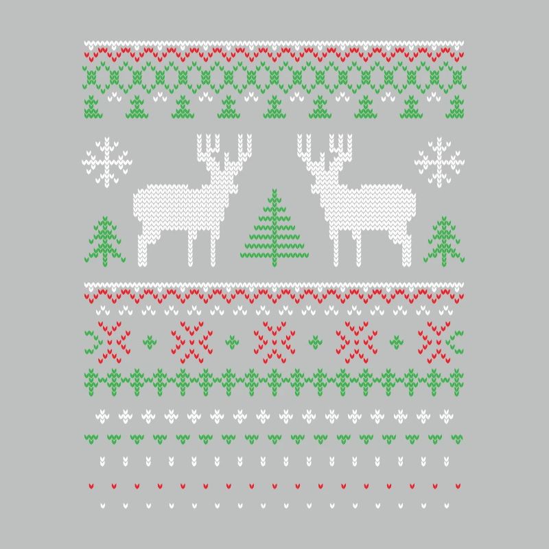 pull de Noël laid avec cadeau de renne