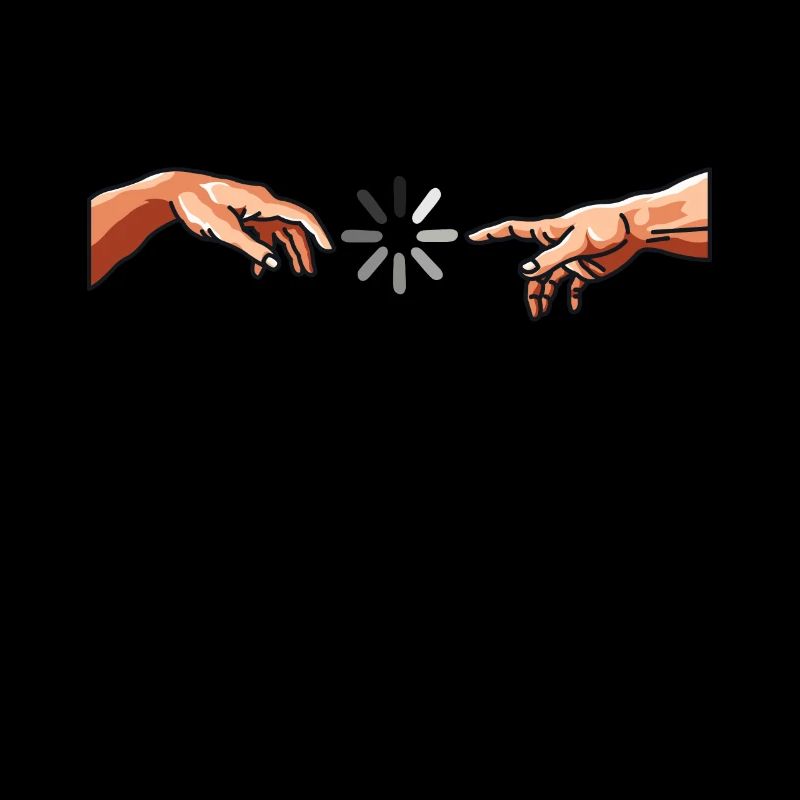 Tshirt Hands Michelangelo Loads Adam's loading beam