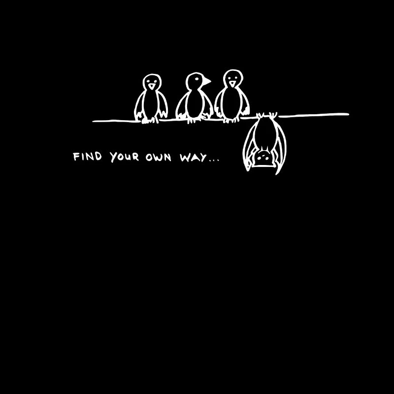 Fledermaus Motivation Chill Relax Be Different