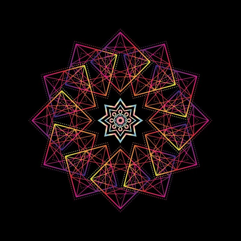 Géométrie sacrée Fleur de vie cube de Métatron