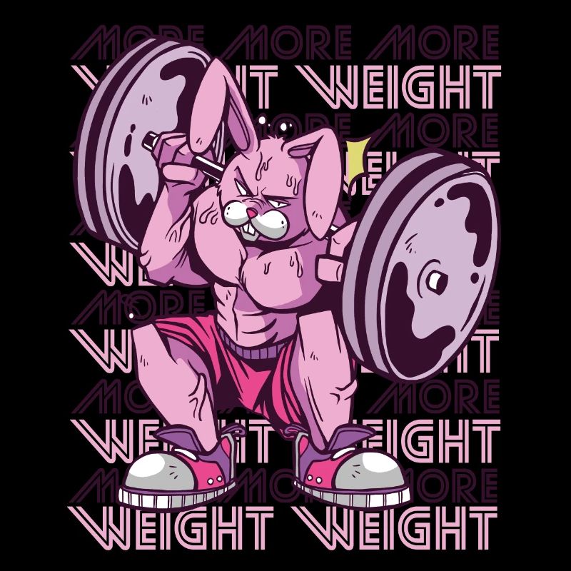 More Weight Rabbit Gym Workout Motivation Kraf