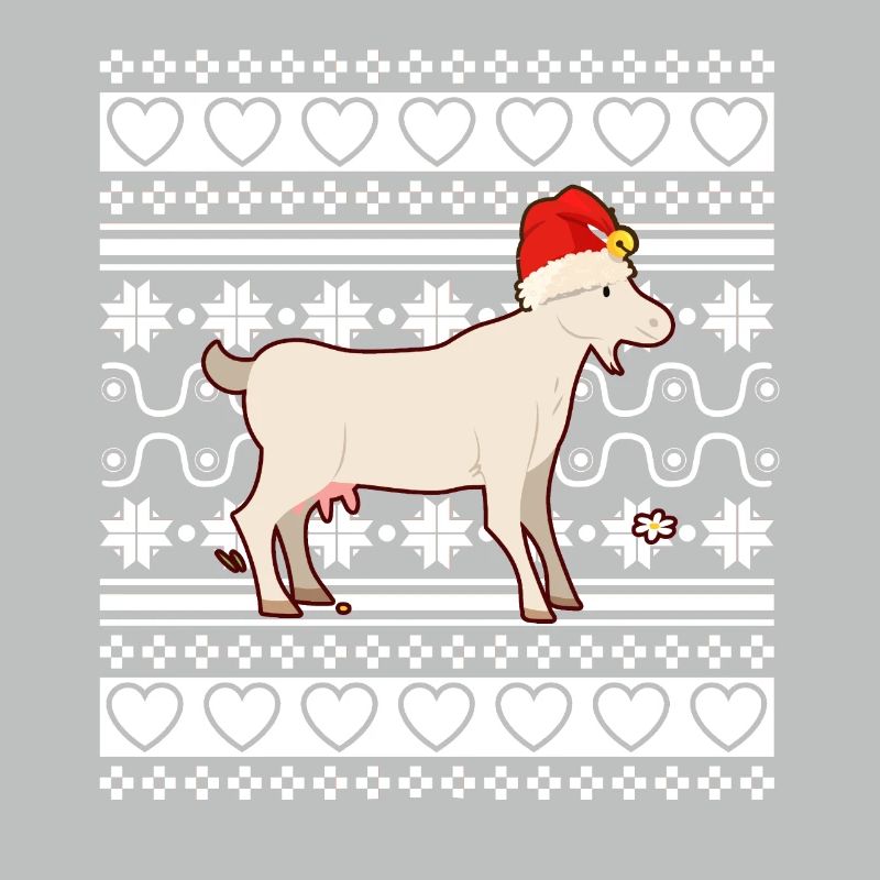 Pull de Noël laid Tshirt Chèvre de Noël