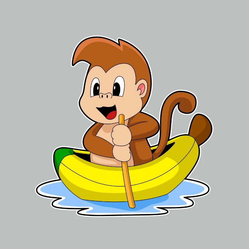 Affe Banane Boot