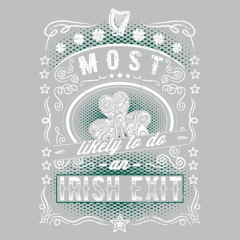 Irish Exit Saint Patrick's Day Vintage Gift