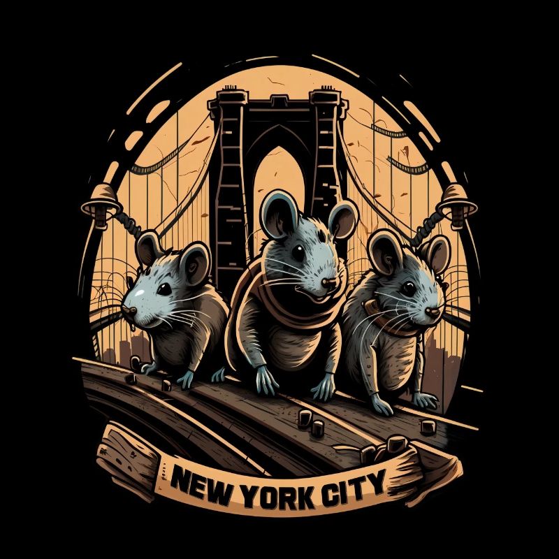 Nowy Jork Brooklyn Bridge Plaga szczurów