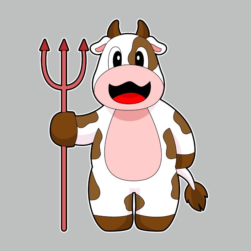 Vache Halloween Devil Trident