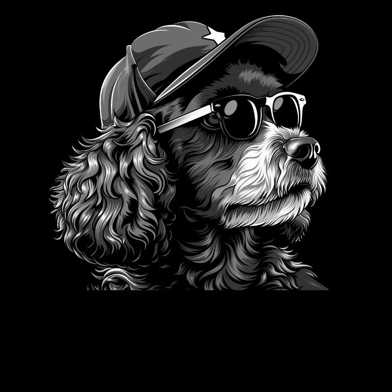 Poodle with Sunglasses