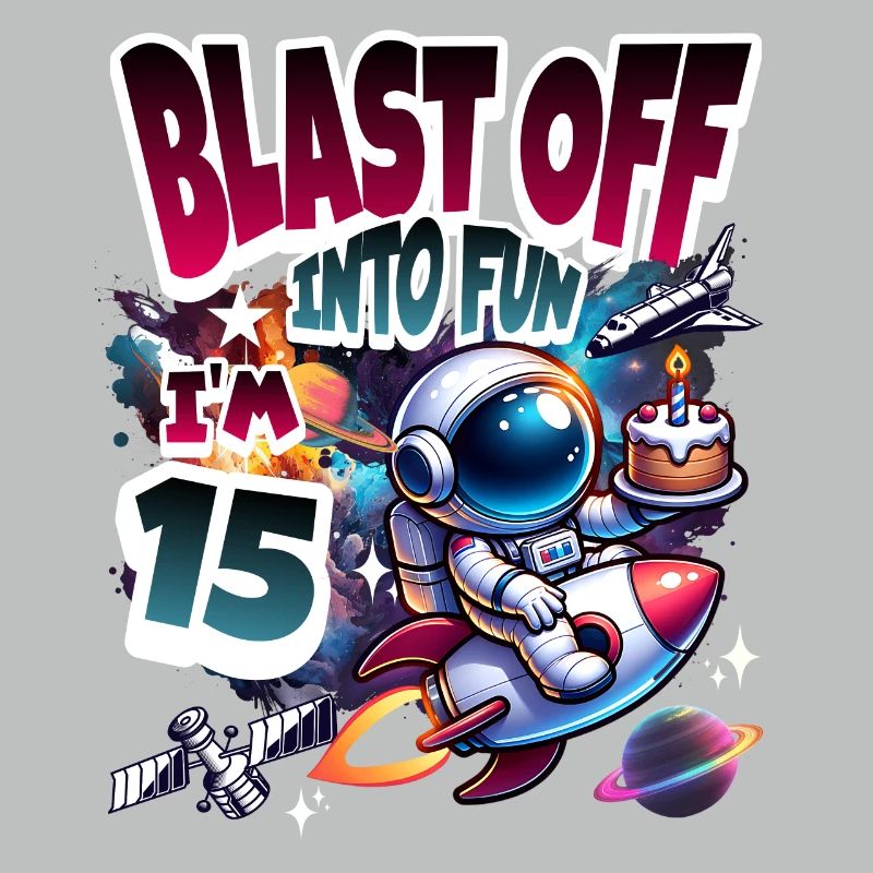 Astronaut 15th Birthday Space