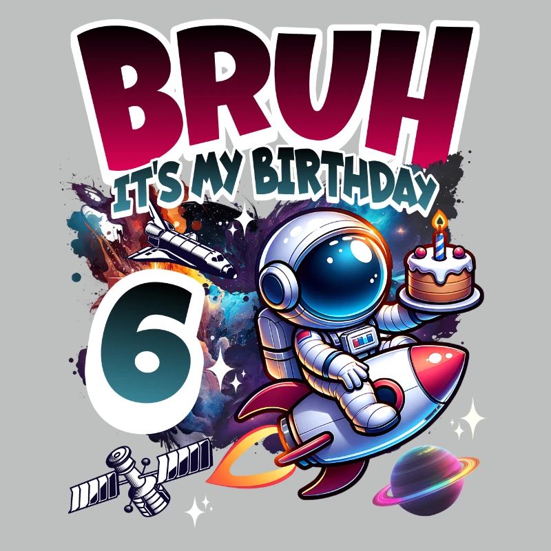 Astronaut 6th Birthday Space