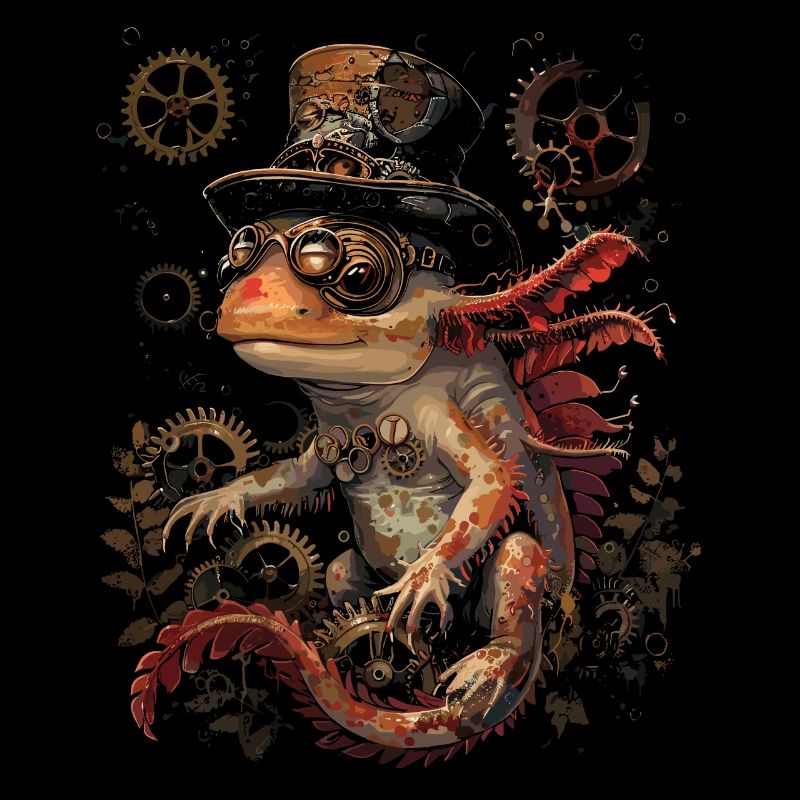 Steampunk Axolotl