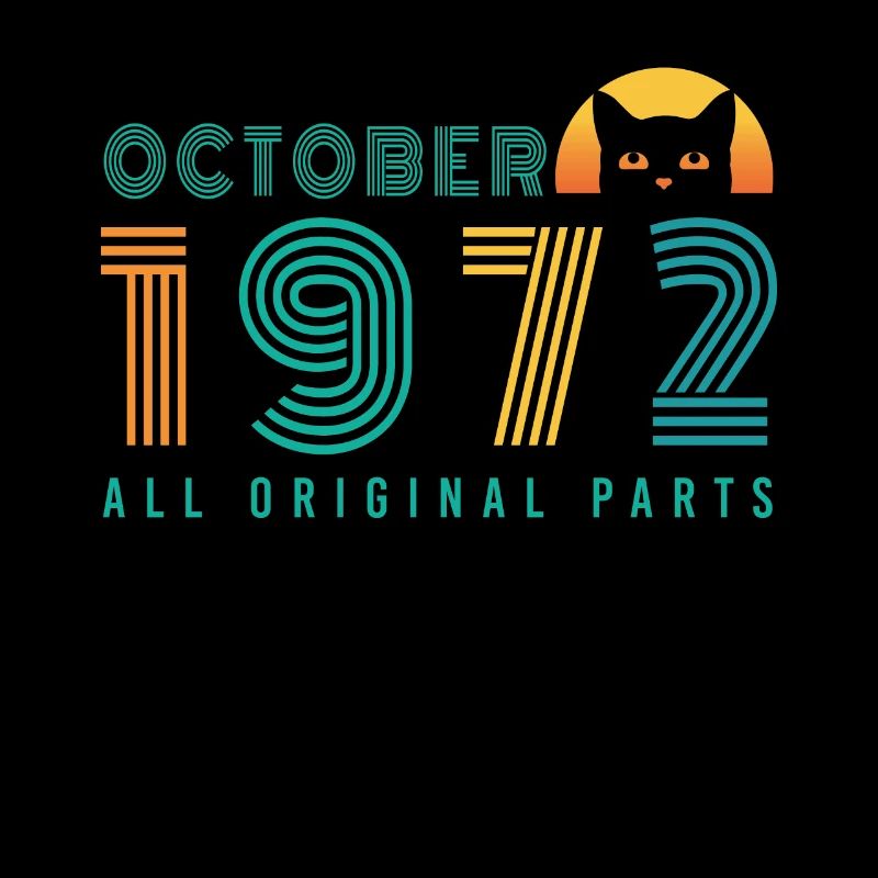 Born 1972 October Gift Idea
