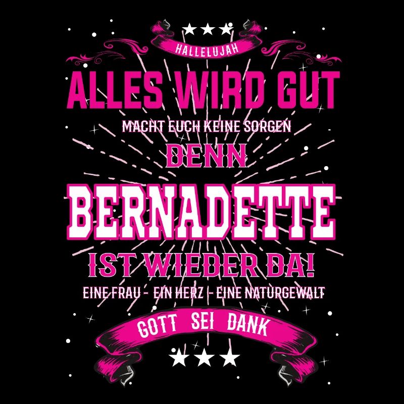 Bernadette ist wieder da, alles wird gut Design