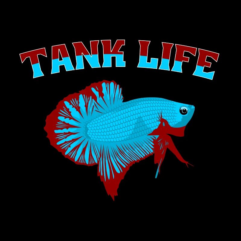 Betta Kampffisch Plakat Aquarium Aquarianer Scaper