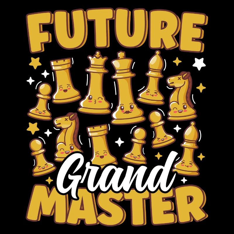 Future Grandmaster Chess Player Cute Chess Pieces