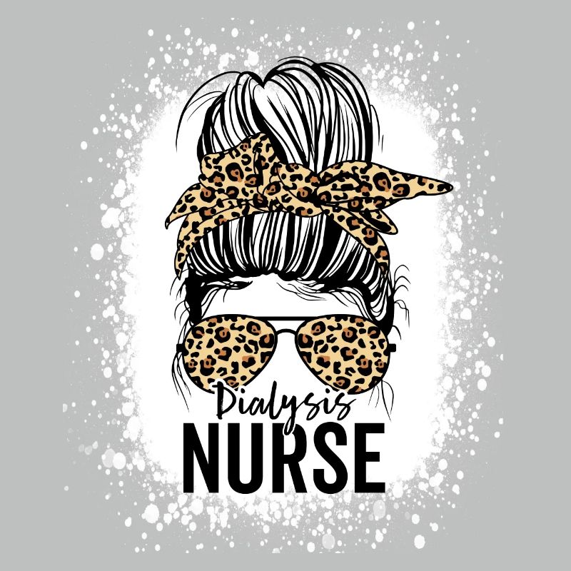 Appréciation de l’infirmière de dialyse Messy Bun Dialyse