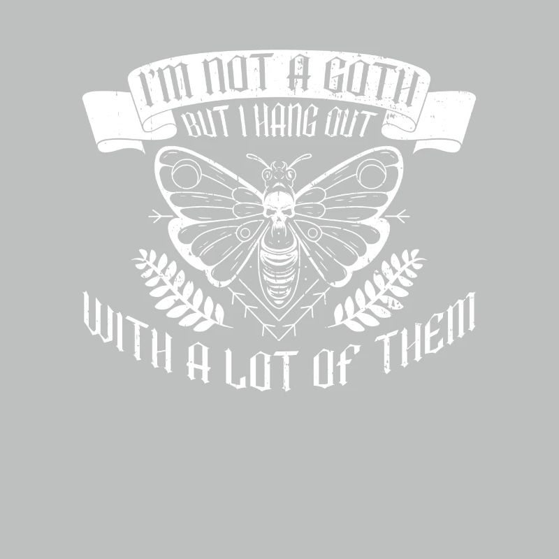 Goth Moth Gothic Grufti Emo Spruch