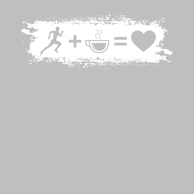 Grunge Rectangle - Coeur - Café - Course à pied -