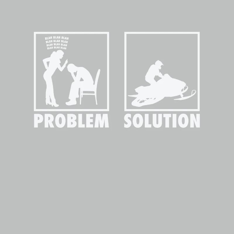 Winter Snow Jet Ski Snowmobile Statement Problem