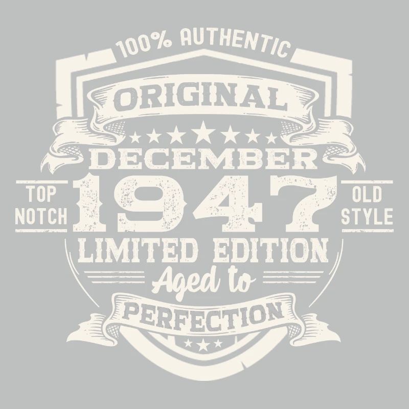 Original Dezember 1947 75. Geburtstag Geschenk