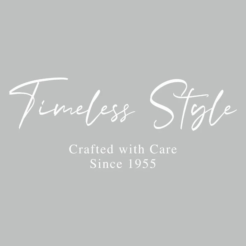 Style intemporel depuis 1955 Script Typographie