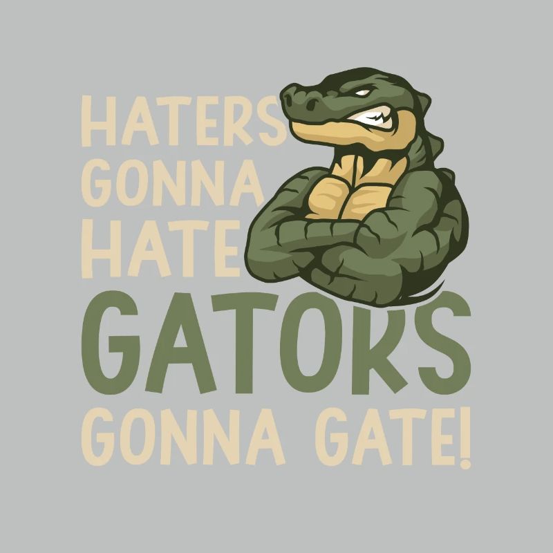 Hater va à Hate Gators va à Gate Alligator