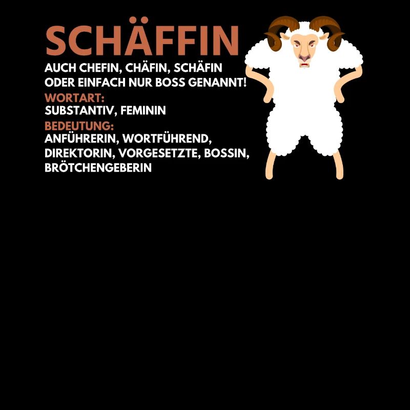 Schäffin Schaf Design mit Wortwitz, Schaf