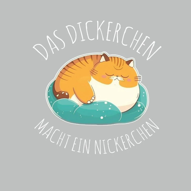 Das Dickerchen macht ein Nickerchen Katze Schlafen