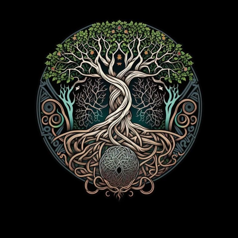 Baum des Lebens Tree of Life Keltisch Wikinger