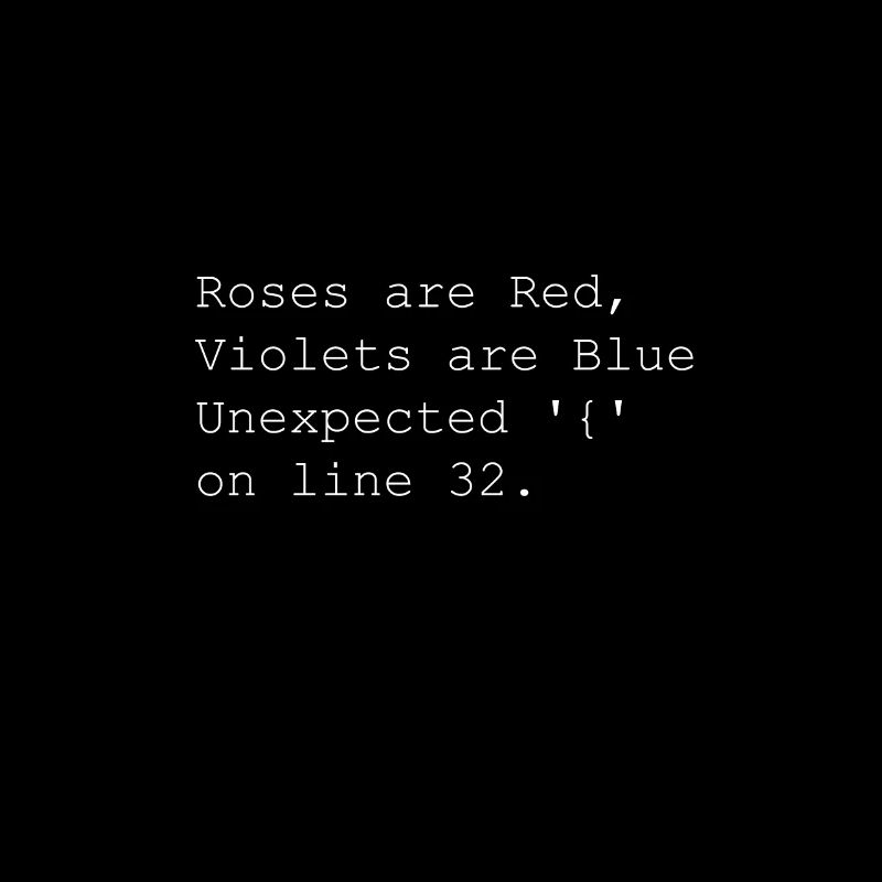 Roses are Red, Violets are Bue Unexpected on line