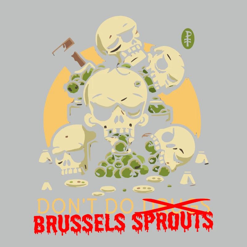 Disgusting Vegetable Skulls: Avoid Brussels Sprouts