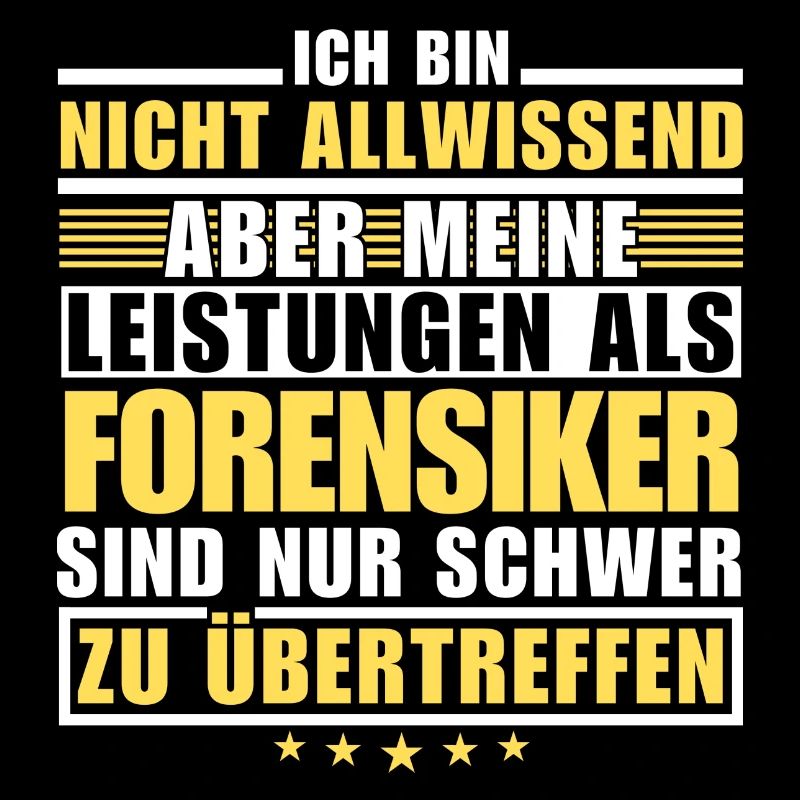 Unübertroffene Leistung als Forensiker