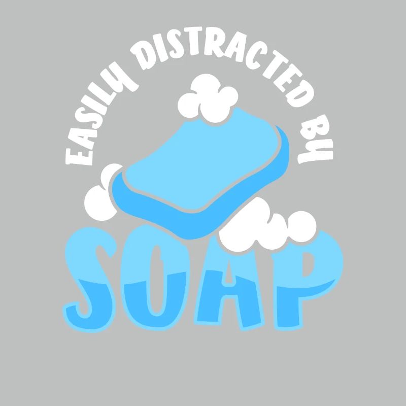 Simplement distrait par la fabrication du savon