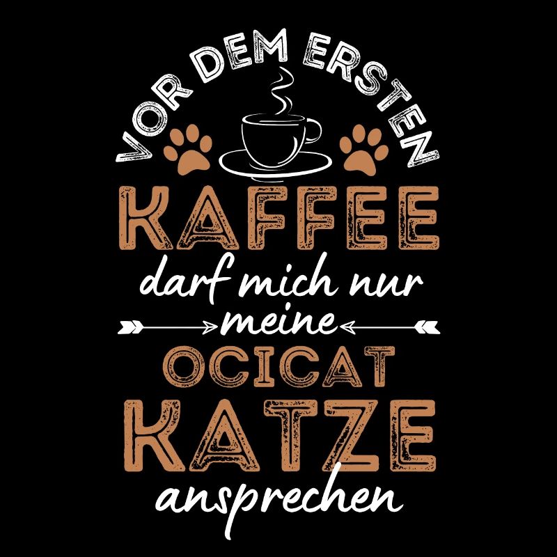 Ocicat Katze Kaffee Cafe