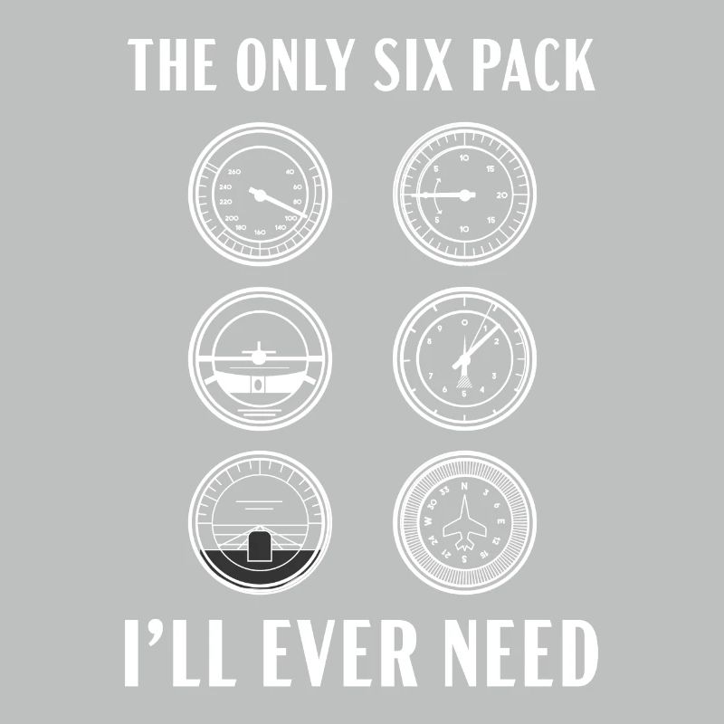 Das einzige Sixpack, das ich jemals brauchen werde Pilotflugzeug