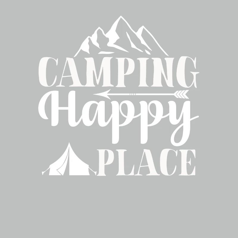Camping Happy Place Wandershirt