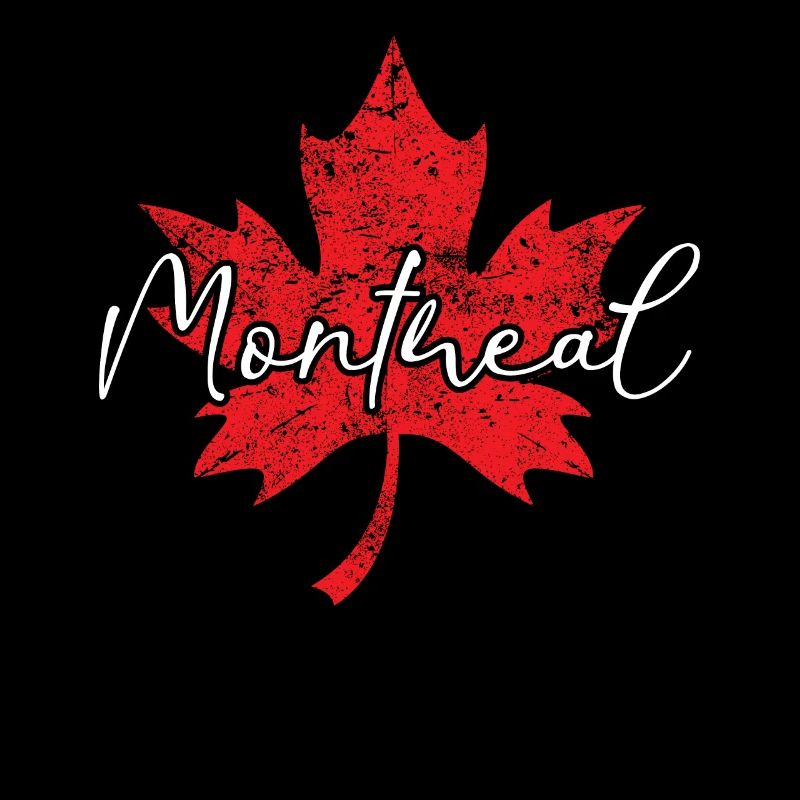Montreal Canada Red White Cloverleaf