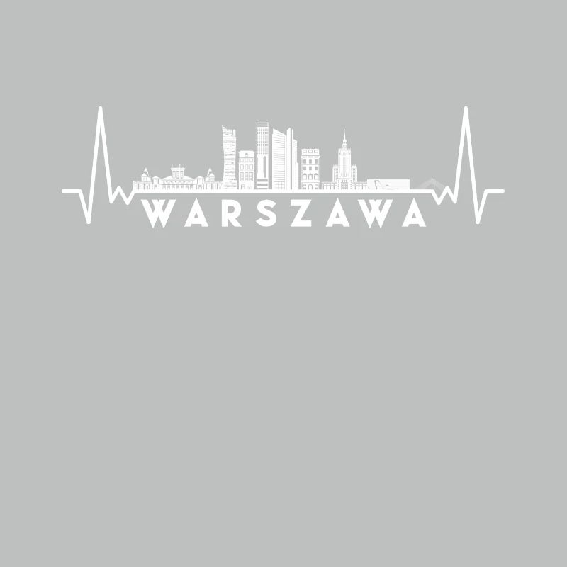 Heartbeat Skyline Pologne-Varsovie-Varsovie